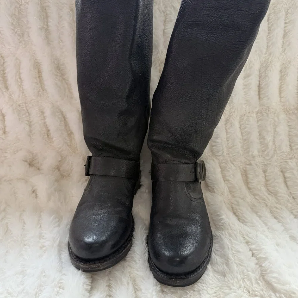 Frye Veronica Tall Slouch Boots, Size 6, Black - Picture 4 of 6